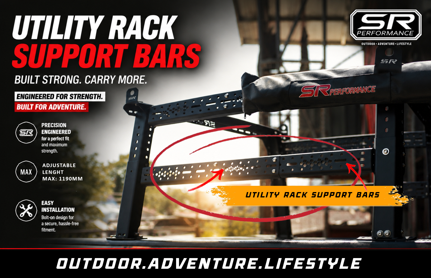 UTILITY RACK SUPPORT BARS